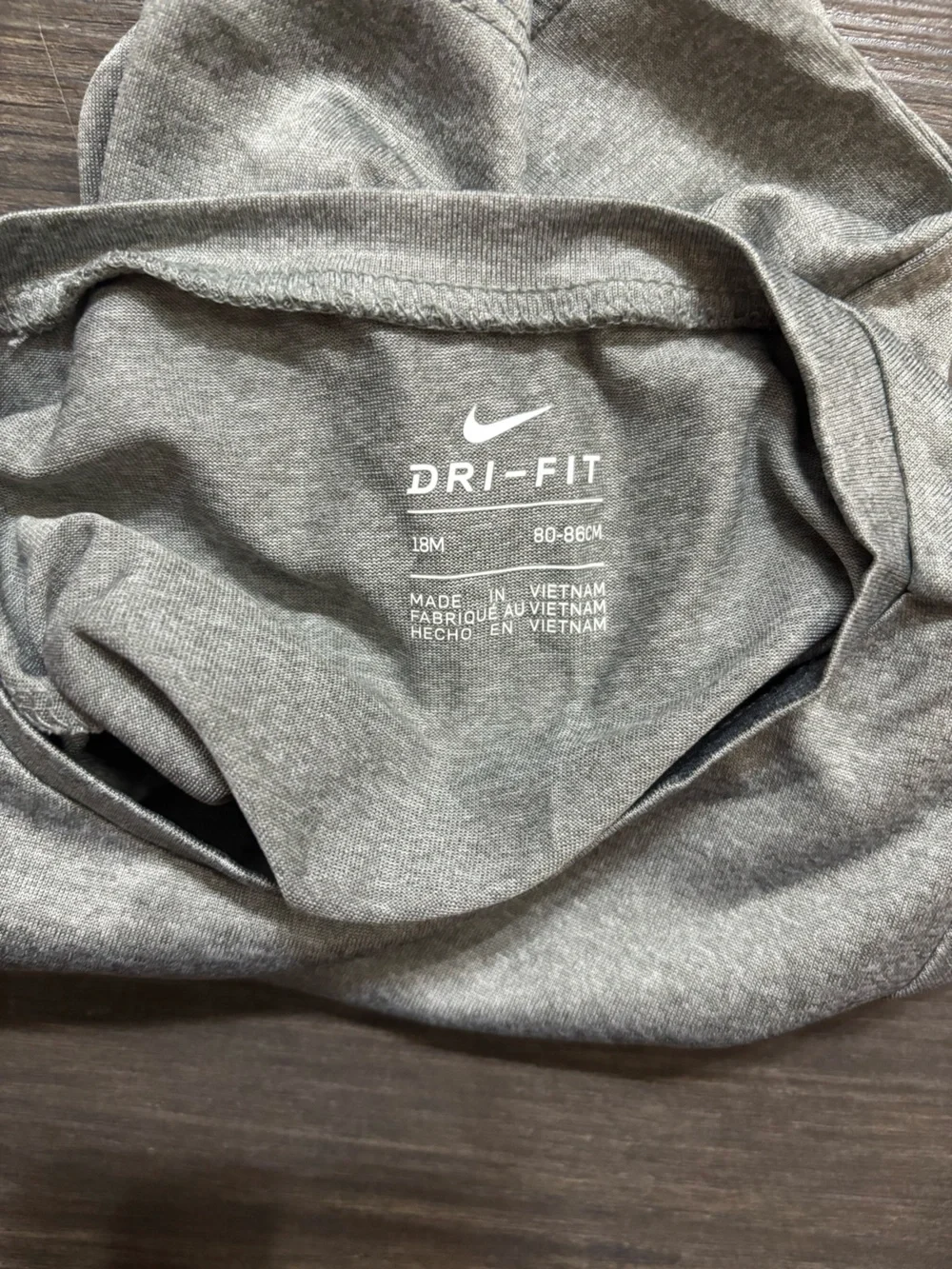 Nike Girls toddler Gray Tee & Pink Purple tie-dye Athletic Set - Size 18 months - Picture 4 of 4
